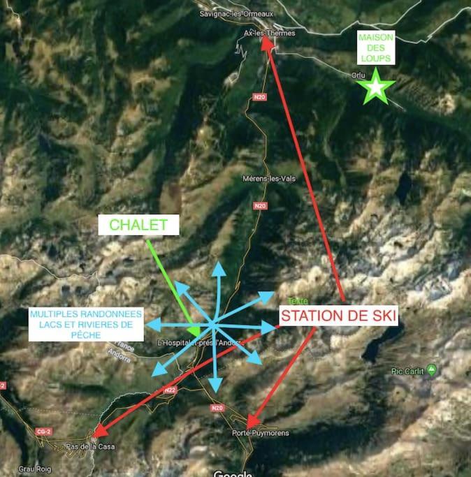 Chalet 6B Dans Les Pyrenees Proche D'Andorre LʼHospitalet-près-lʼAndorre Exterior foto